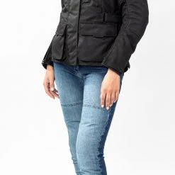 Giacca Moto Donna Befast BABYLON Lady CE Certificata Nero -Befastal Negozio shooting befast babylon nera 3