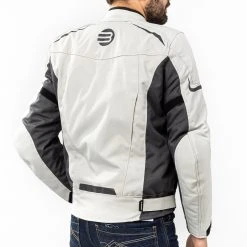 Giacca Moto Befast BERG CE Certificata Nero Grigio -Befastal Negozio shooting befast berg grigio 2