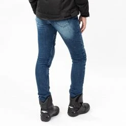 Jeans Moto Donna Befast JARVIS Lady CE Certificati Blu Stonewash -Befastal Negozio shooting befast jarvis stonewash 2