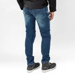 Jeans Moto Befast JARVIS CE Certificati Blu Stonewash -Befastal Negozio shooting befast jarvis uomo stonewash 6