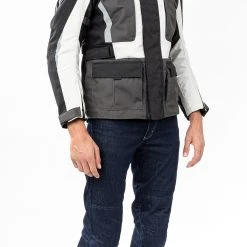 Giacca Moto Befast RIDDICK CE Certificata Nero Grigio Chiaro -Befastal Negozio shooting befast riddick nero grigio chiaro 2