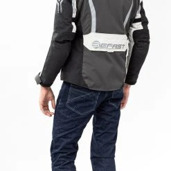 Giacca Moto Befast RIDDICK CE Certificata Nero Grigio Chiaro -Befastal Negozio shooting befast riddick nero grigio chiaro