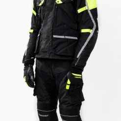 Kit Completo Touring Tech CE 3 Strati Giallo - Giacca Moto Certificata Befast + Pantaloni Moto Certificati Befast