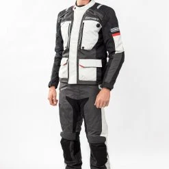 Pantaloni Moto Touring Befast VICTORY PANT CE Certificati 3 Strati Nero Grigio Chiaro -Befastal Negozio shooting befast victory nero grigio chiaro 4 2