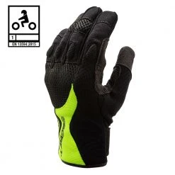 Guanti Moto Estivi Befast TALON CE Certificati Nero Giallo