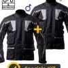 Kit Coppia Touring Tech CE Nero - Giacca Moto Certificata Befast Uomo + Donna -Befastal Negozio touringtechcoppia nero