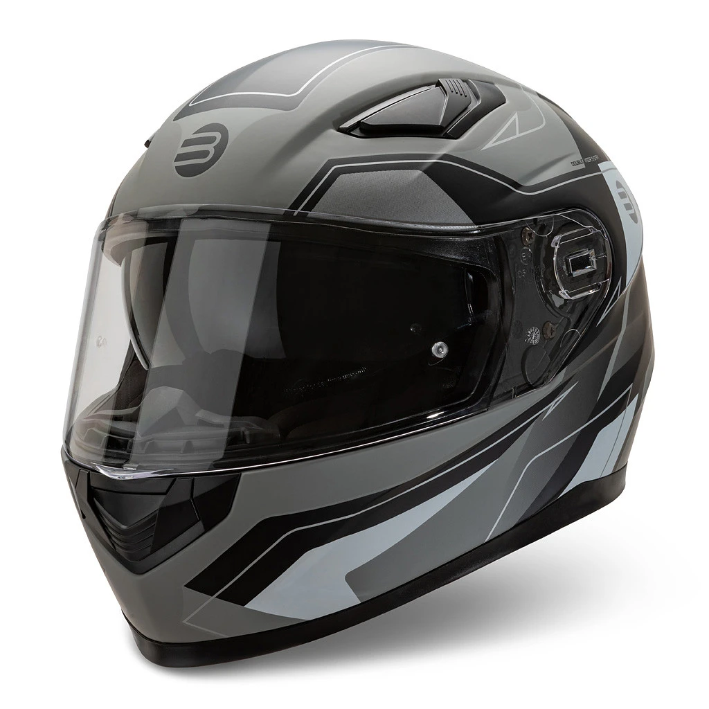 Casco Integrale Befast Ventus Argento Nero 3 Casco Integrale Befast Ventus Argento Nero