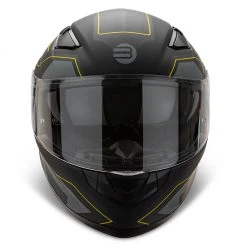 Casco Integrale Befast Ventus Nero Giallo -Befastal Negozio ventus nero giallo fronte