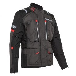 Giacca Moto Touring Befast VICTORY CE Certificata 3 Strati Nero Grigio -Befastal Negozio victory ce grey esempio 02