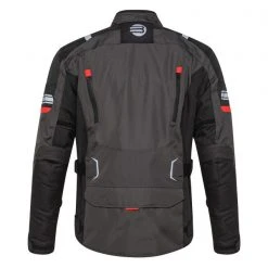 Kit Completo Victory CE 3 Strati Nero Grigio - Giacca Moto Certificata Befast + Pantaloni Moto Certificati Befast -Befastal Negozio victory ce grey retro manichino 1
