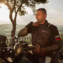 Giacca Moto Touring Befast VICTORY CE Certificata 3 Strati Nero Grigio -Befastal Negozio victory1 1